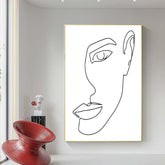Painting by Numbers Art Minimalism Drawing Face